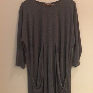 Cos draped jersey dress with front pockets
